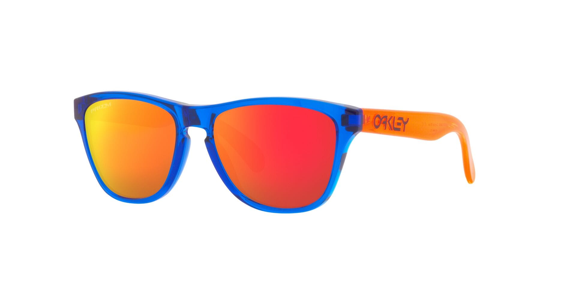 Oakley Youth 0OJ9009 Sunglass Transparent Blue Unisex Full S Sunglass — Transparent Blue frame — view 1