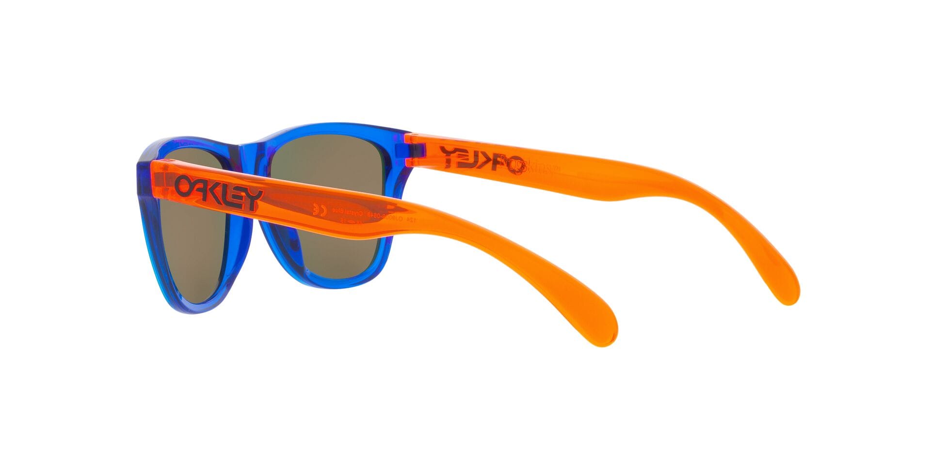 Oakley Youth 0OJ9009 Sunglass Transparent Blue Unisex Full S Sunglass — Transparent Blue frame — view 5