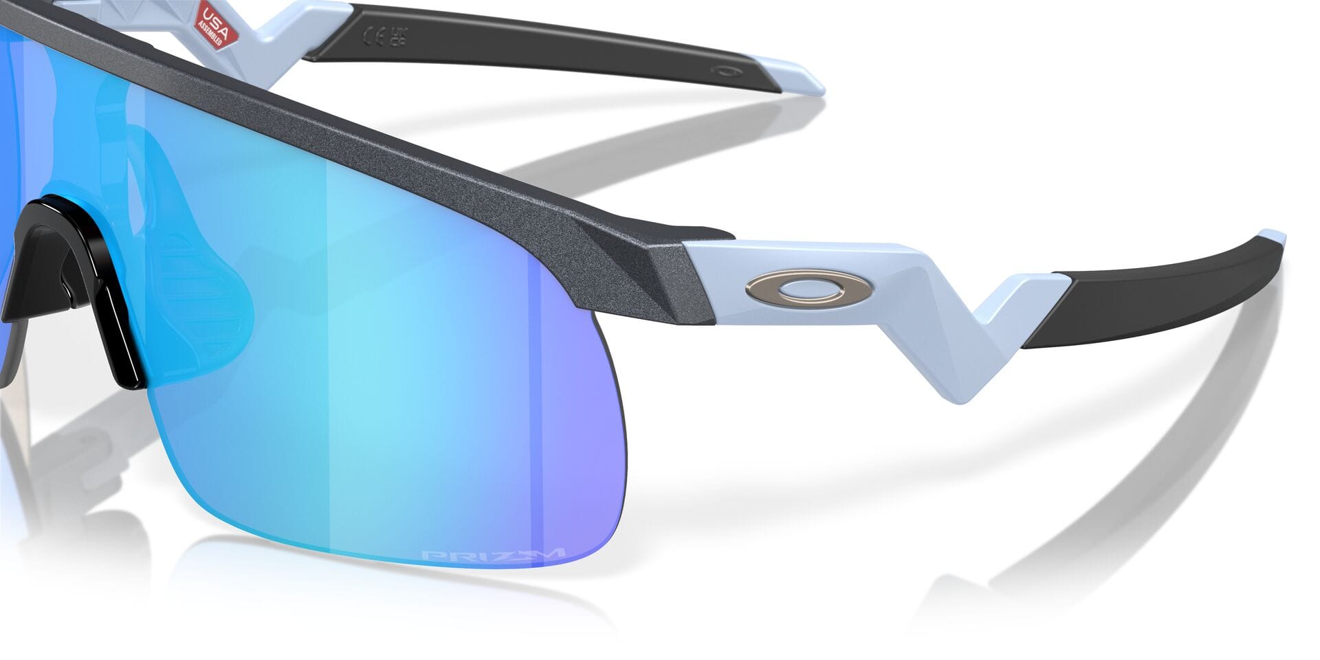 Oakley Youth 0OJ9010 Sunglass Grey Male RimLess Shell Sunglass — Grey frame — view 2