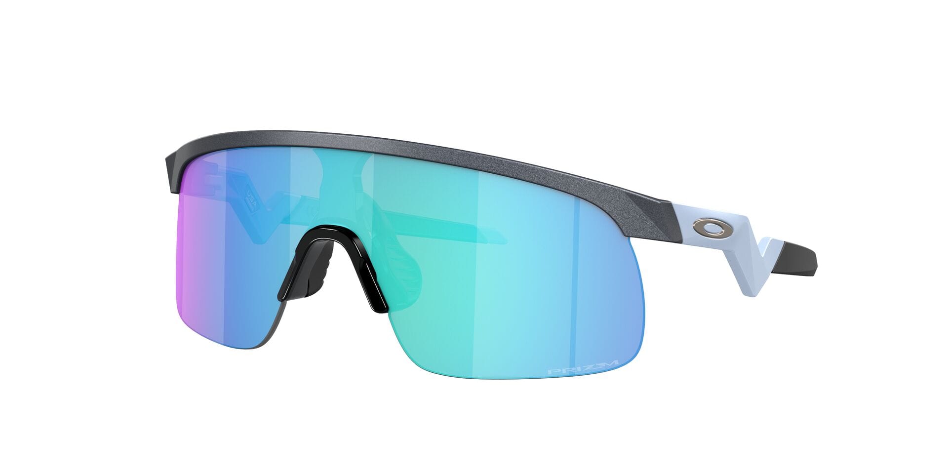 Oakley Youth 0OJ9010 Sunglass Grey Male RimLess Shell Sunglass — Grey frame — view 3
