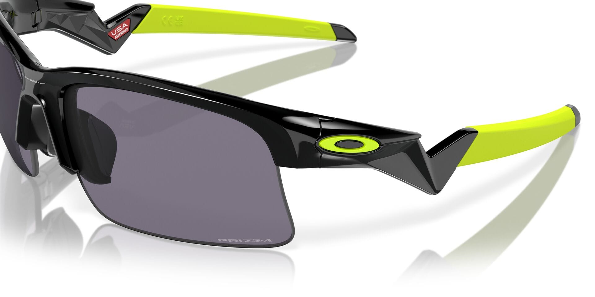 Oakley Youth 0OJ9013 Sunglass Black Unisex RimLess Shell Sunglass — Black frame — view 2