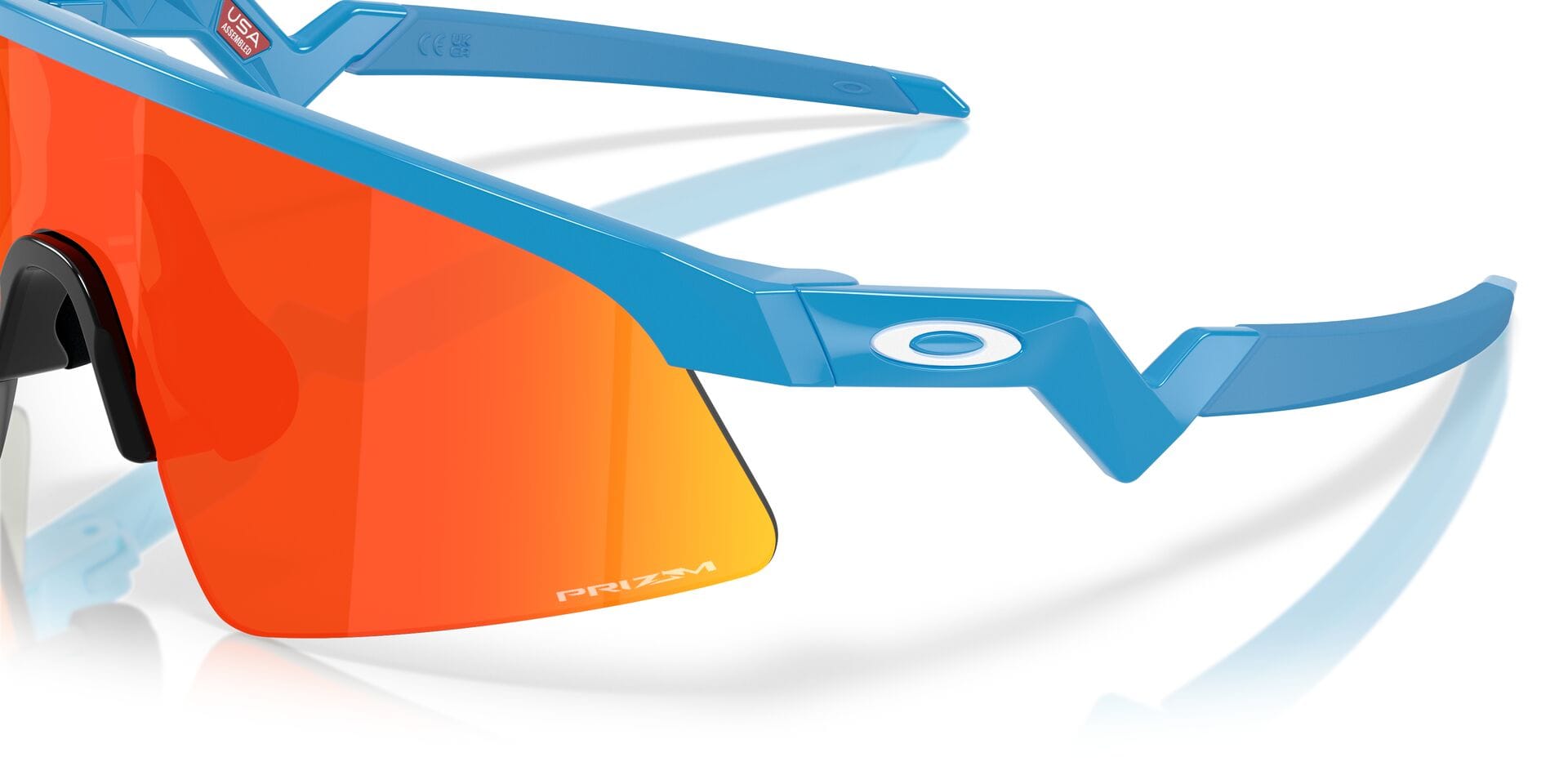 Oakley Youth 0OJ9910 Sunglass Blue Unisex RimLess Shell Sunglass — Blue frame — view 2