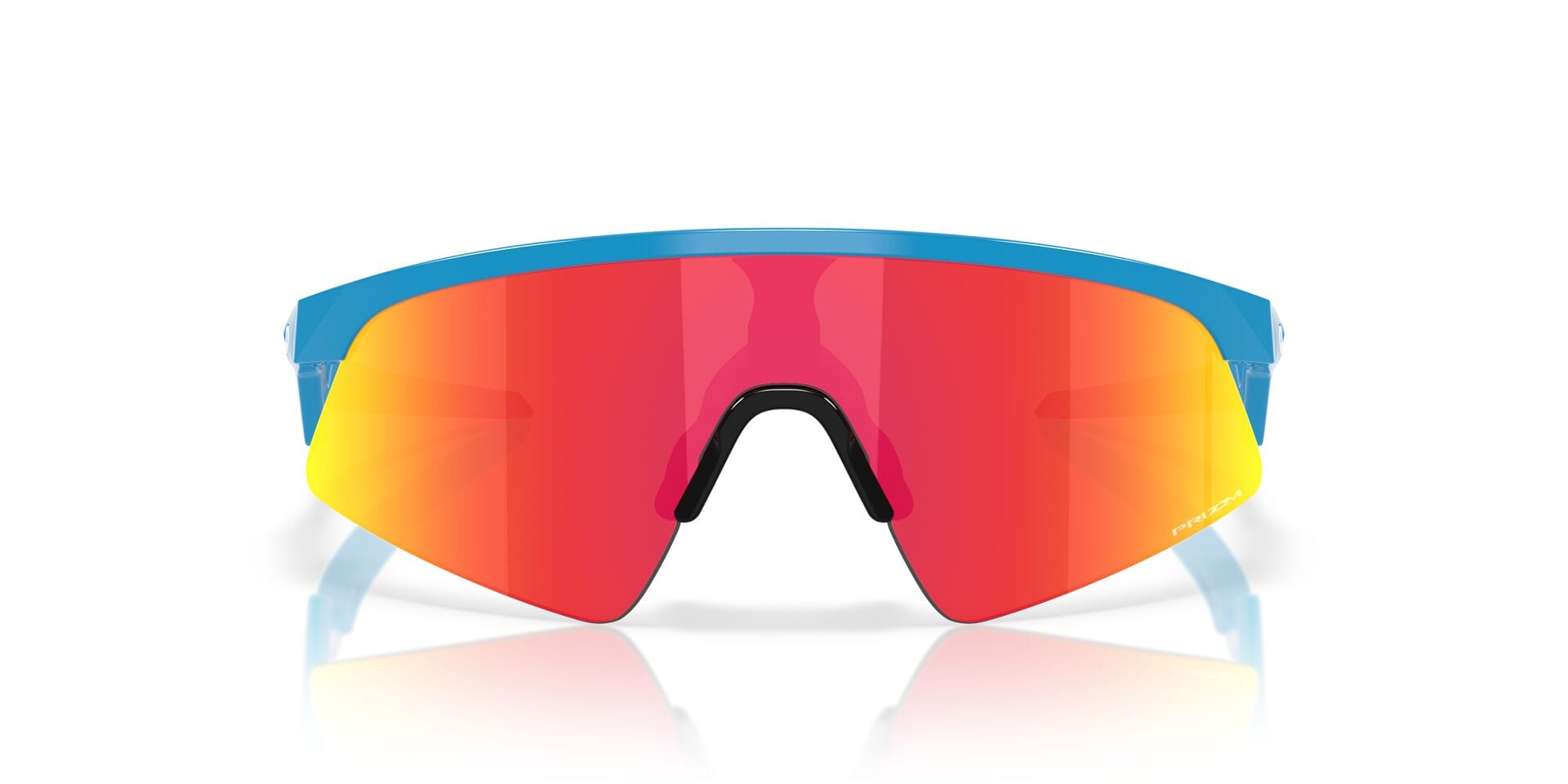Oakley Youth 0OJ9910 Sunglass Blue Unisex RimLess Shell Sunglass — Blue frame — view 4