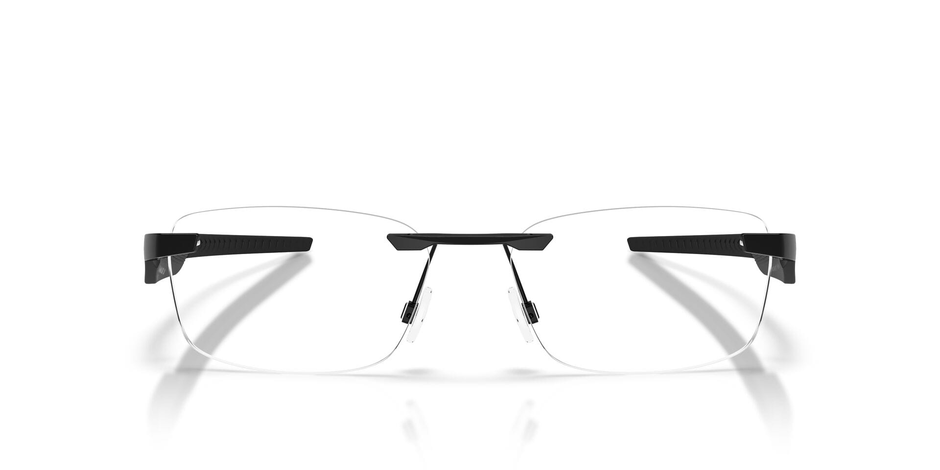 Oakley 0OX3126 Frame Matt Black Unisex RimLess Metal Frame — Matt Black frame — view 4