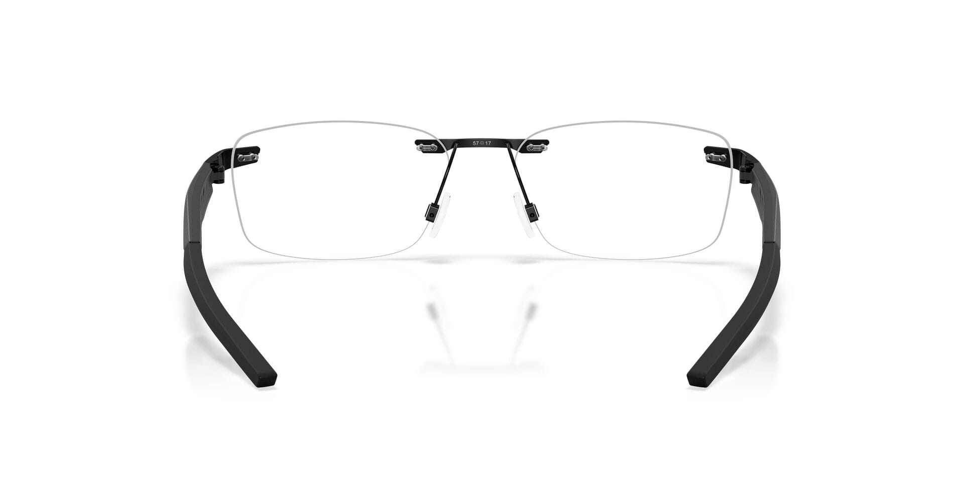 Oakley 0OX3126 Frame Matt Black Unisex RimLess Metal Frame — Matt Black frame — view 8