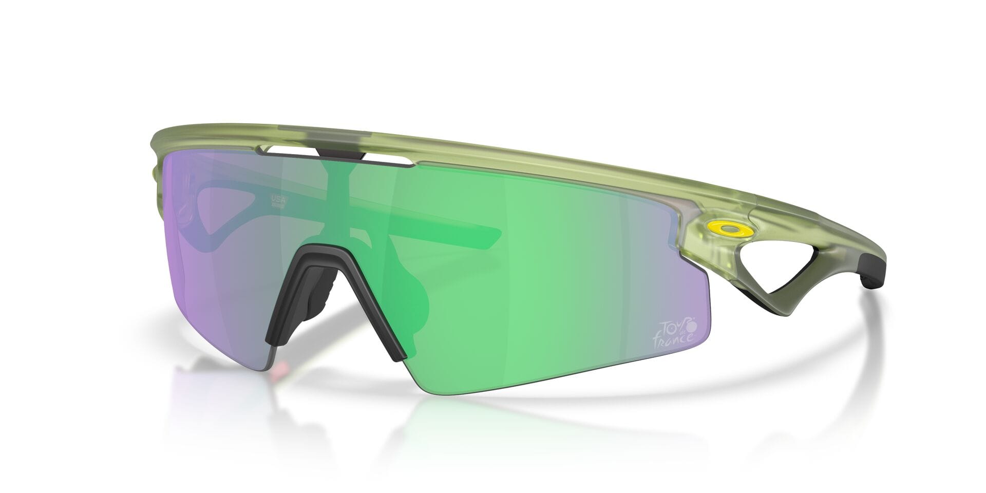 Oakley 0OO9531 Sunglass Green Unisex Full Shell Sunglass — Green frame — view 2
