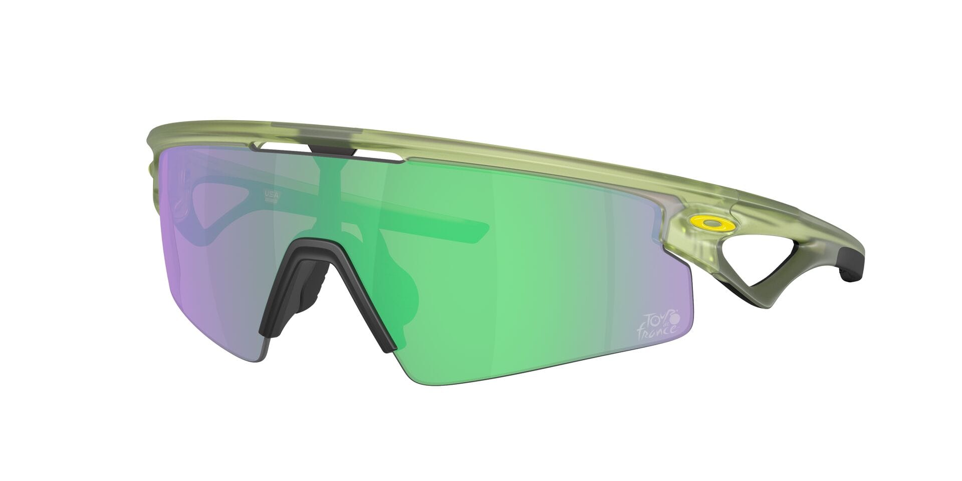 Oakley 0OO9531 Sunglass Green Unisex Full Shell Sunglass — Green frame — view 3