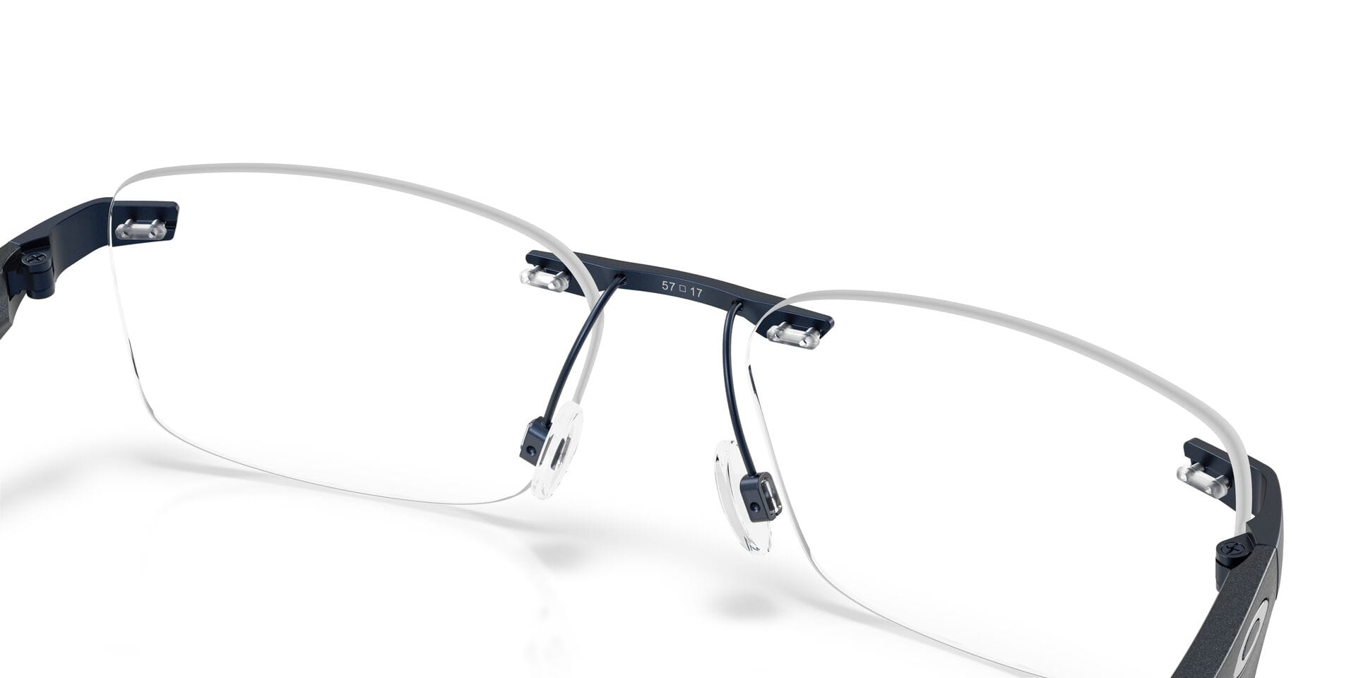 Oakley 0OX3126 Frame Blue Unisex RimLess Metal Frame — Blue frame — view 5