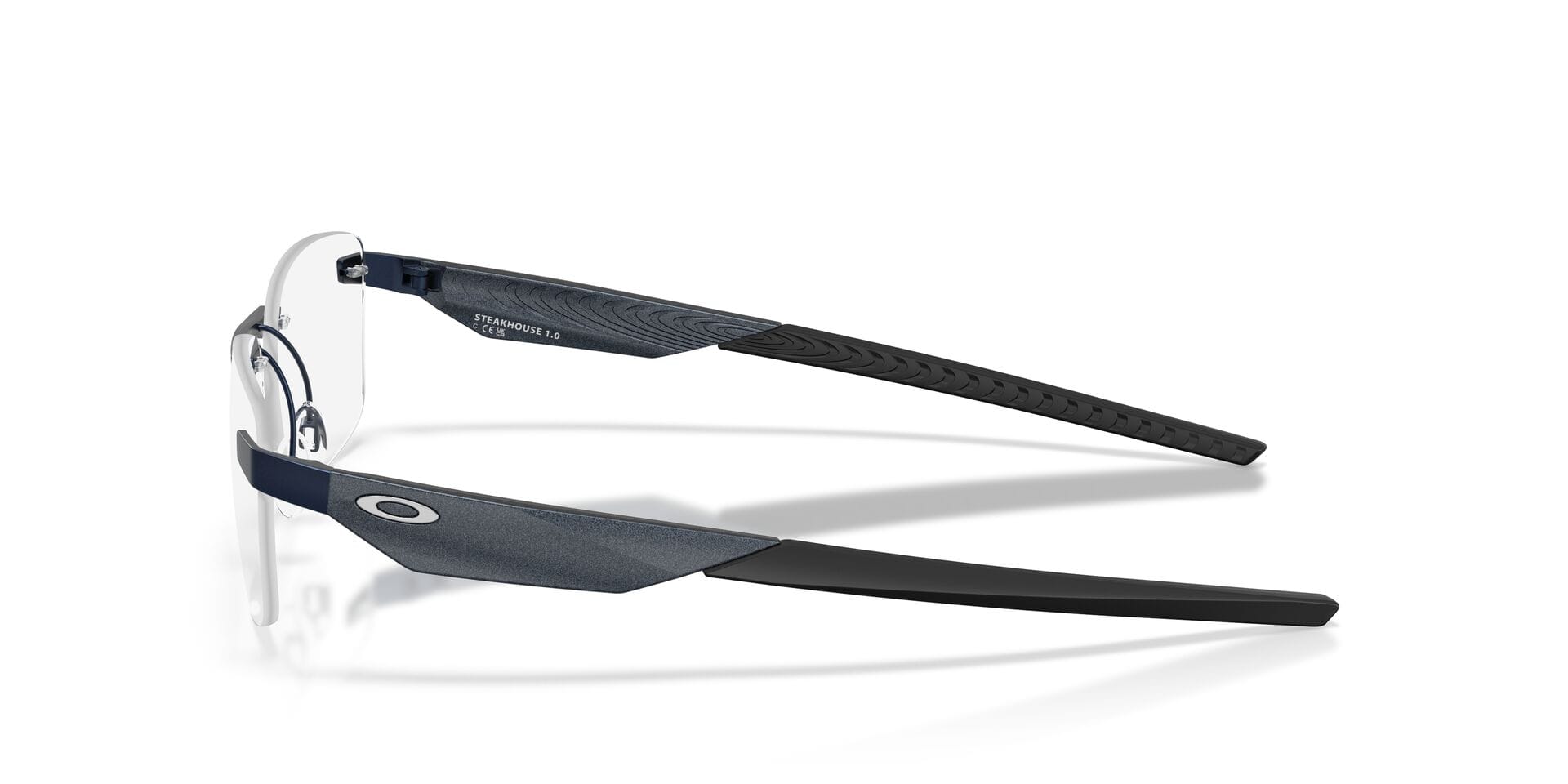 Oakley 0OX3126 Frame Blue Unisex RimLess Metal Frame — Blue frame — view 7