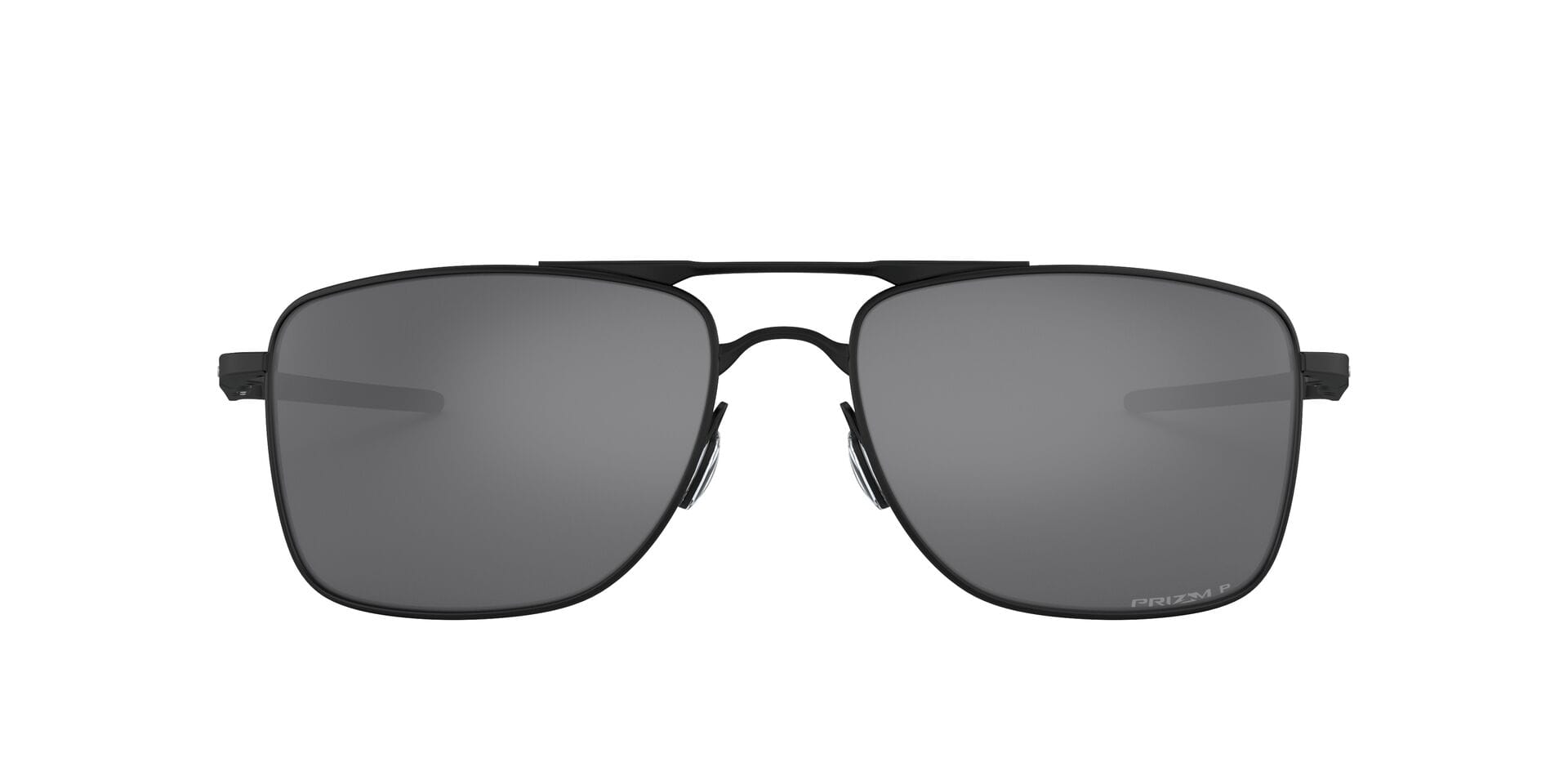Oakley 0OO4124 Sunglass Matt Black Male Full Metal Sunglass — Matt Black frame — view 2