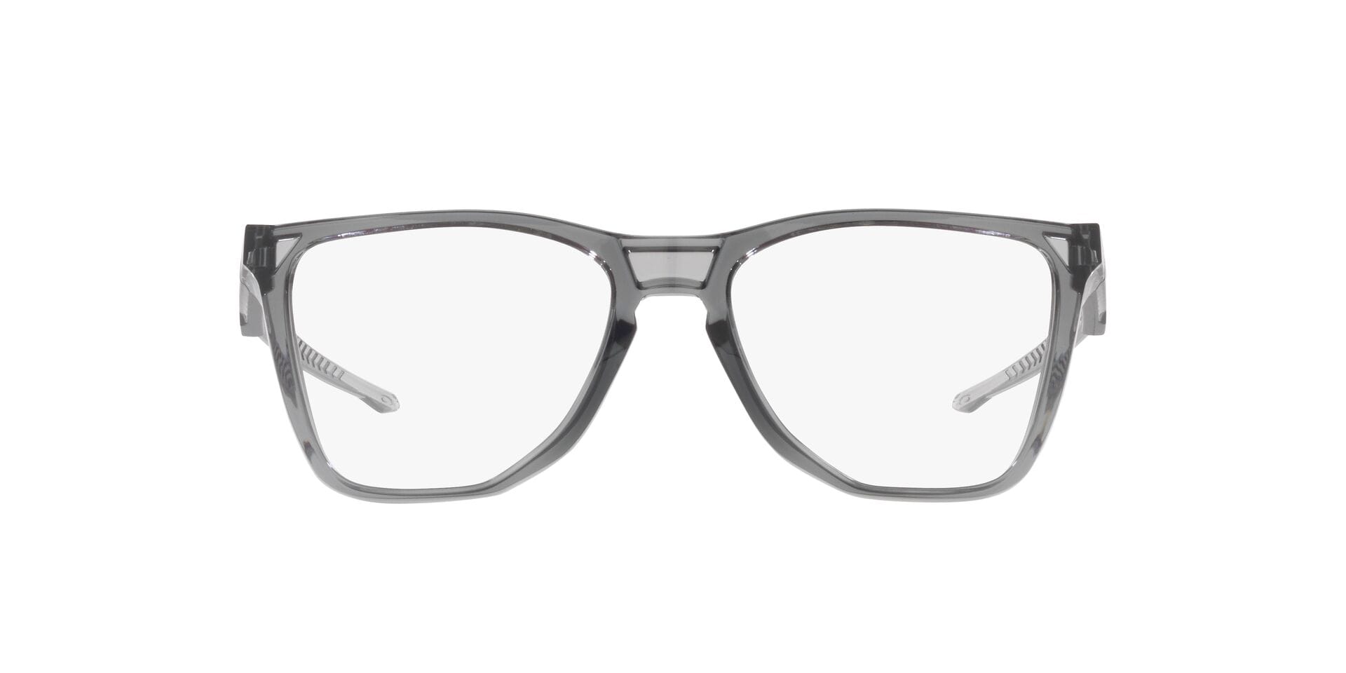 Oakley 0OX8058 Frame Transparent Grey Male Full Shell Frame — Transparent Grey frame — view 2