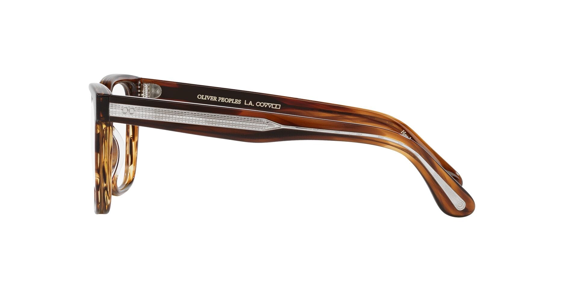 Oliver Peoples 0OV5502U Frame Transparent Brown Unisex Full Frame — Transparent Brown frame — view 3