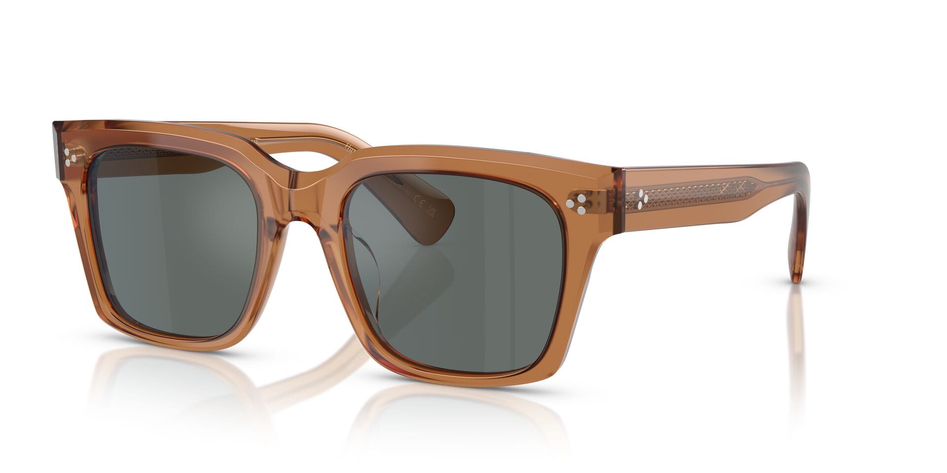 Oliver Peoples OV5564SU Sunglass Transparent Brown Male Full Sunglass — Transparent Brown frame — alternate view