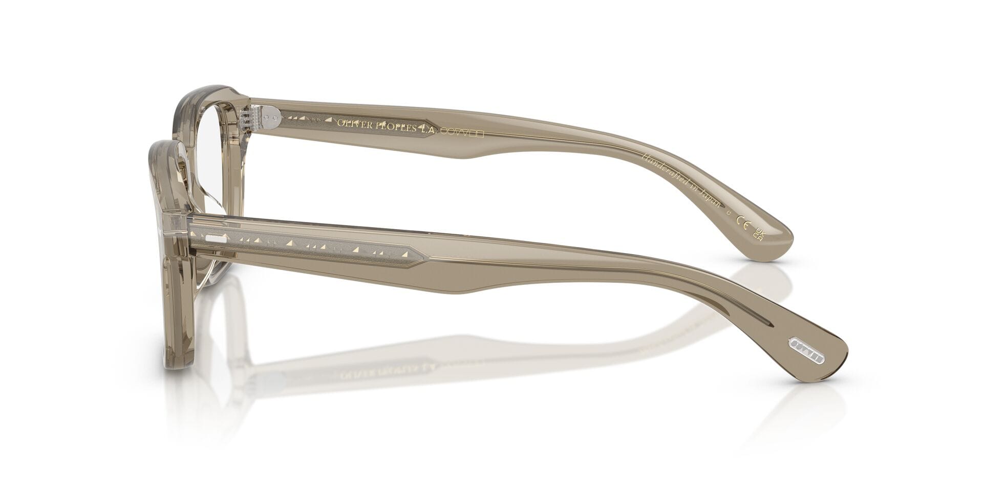 Oliver Peoples 0OV5562U Frame Transparent Olive Male Full Sh Frame — Transparent Olive frame — view 3