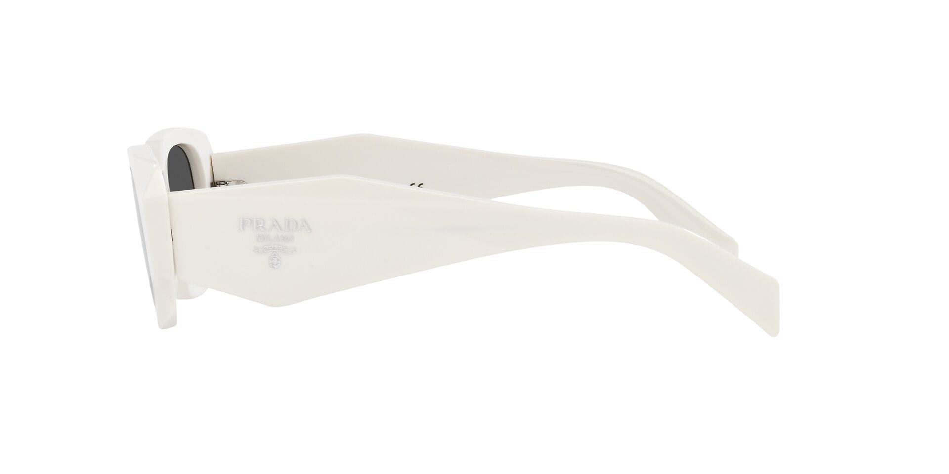 Prada 0PR 14WS Sunglass Ivory Female Full Shell Sunglass — view 3