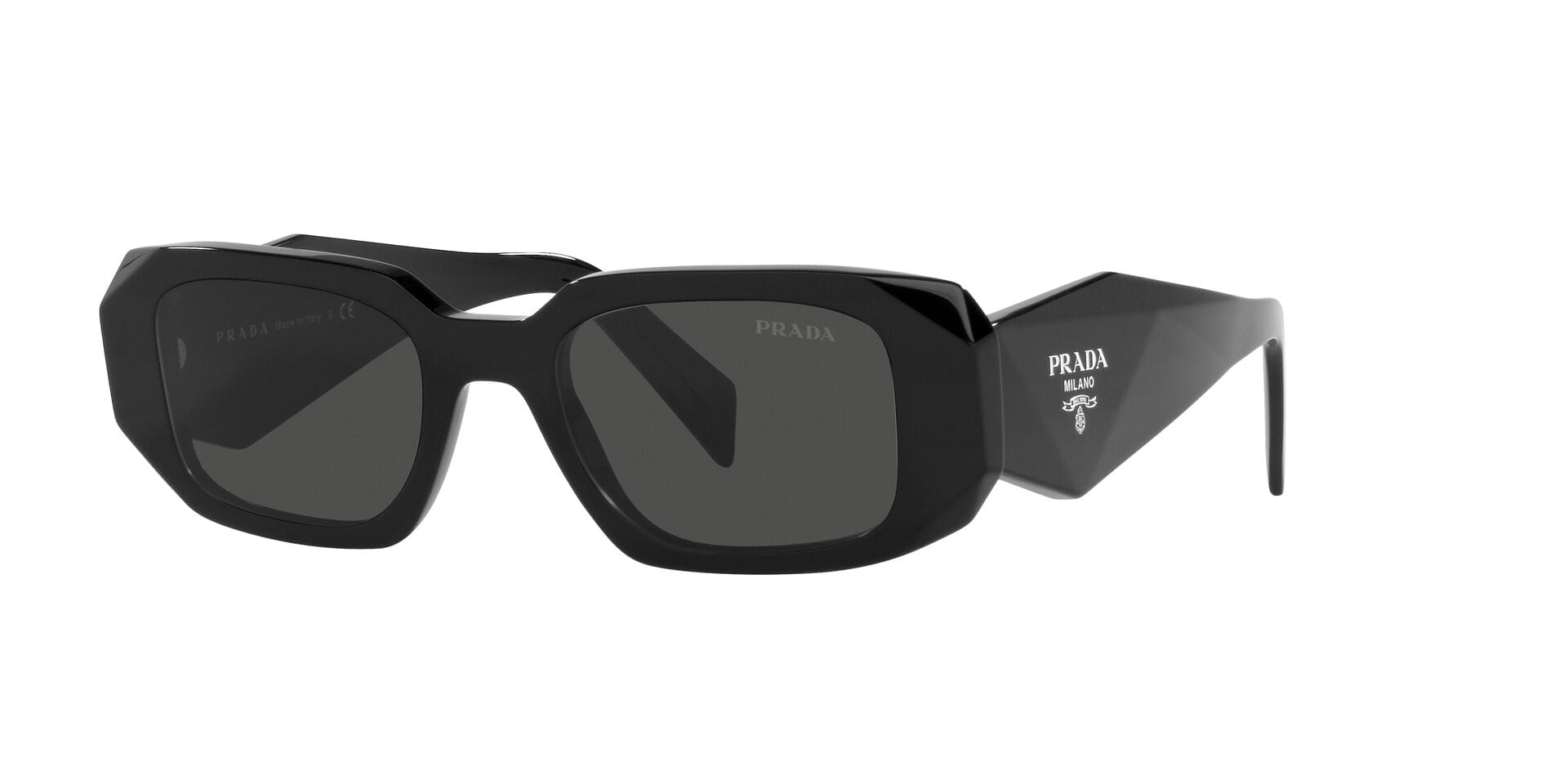 Prada 0PR 17WS Sunglass Black Female Full Shell — Black frame