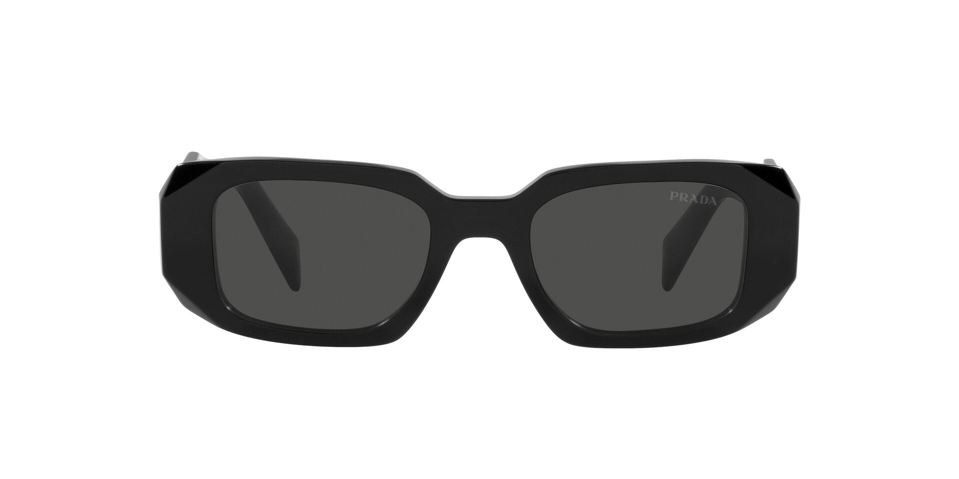 Prada 0PR 17WS Sunglass Black Female Full Shell Sunglass — Black frame — view 2