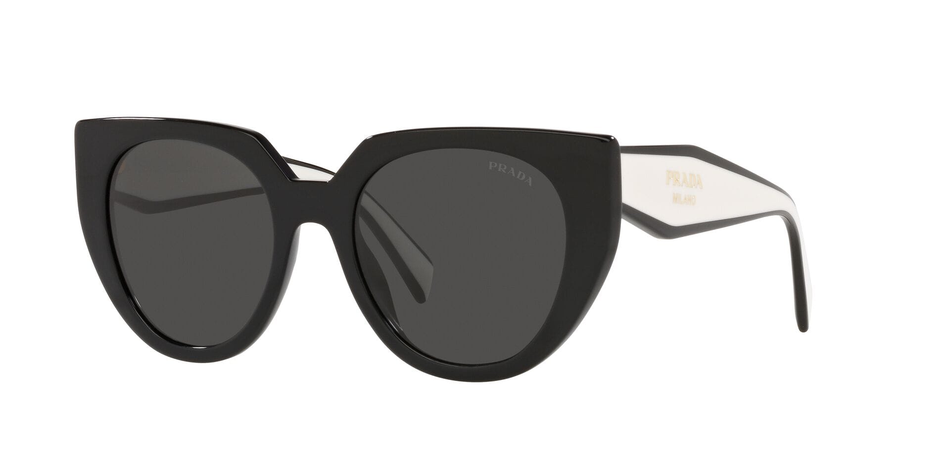 Prada 0PR 14WS Sunglass Black Female Full Shell — Black frame