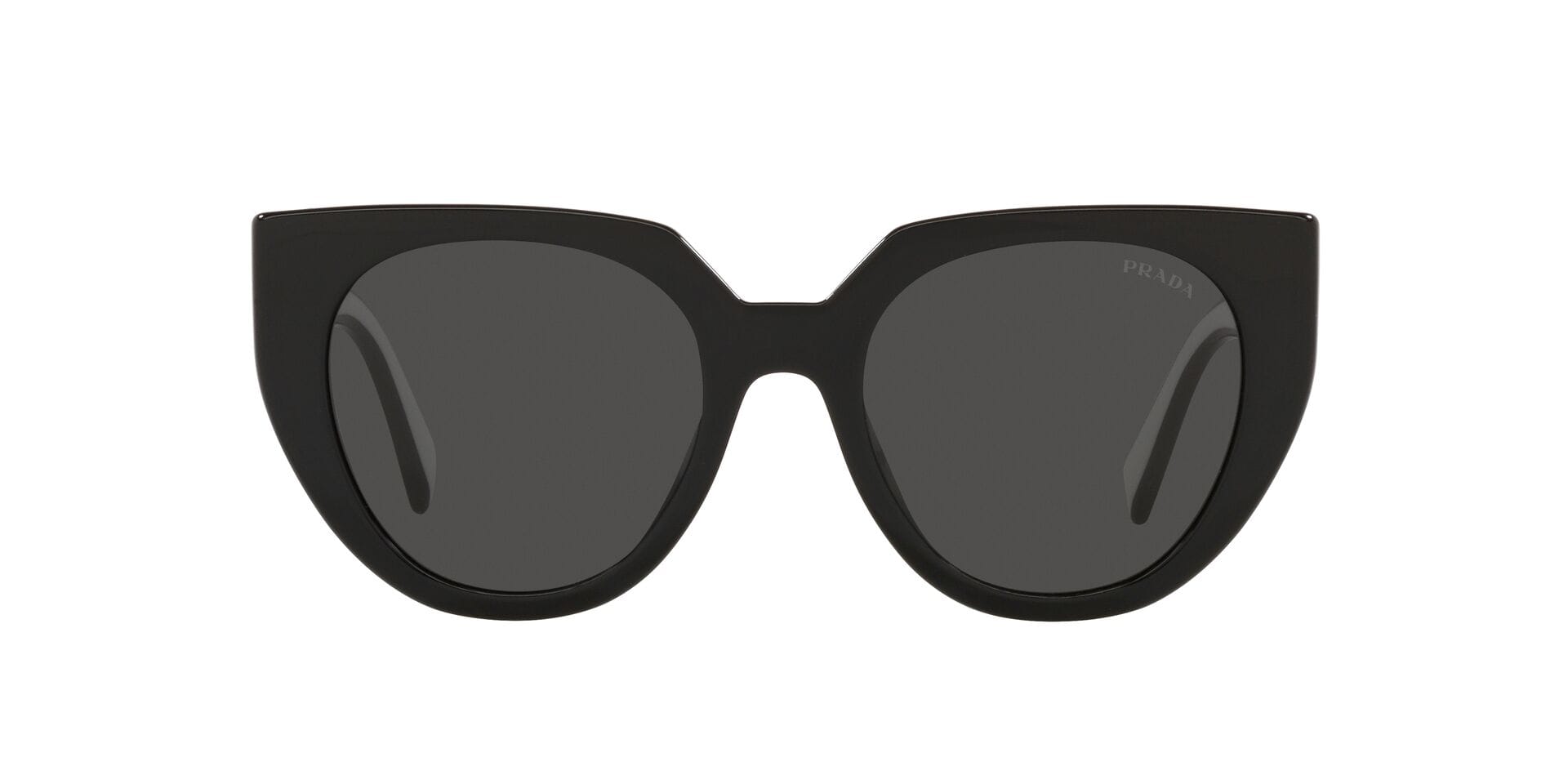 Prada 0PR 14WS Sunglass Black Female Full Shell Sunglass — Black frame — view 2