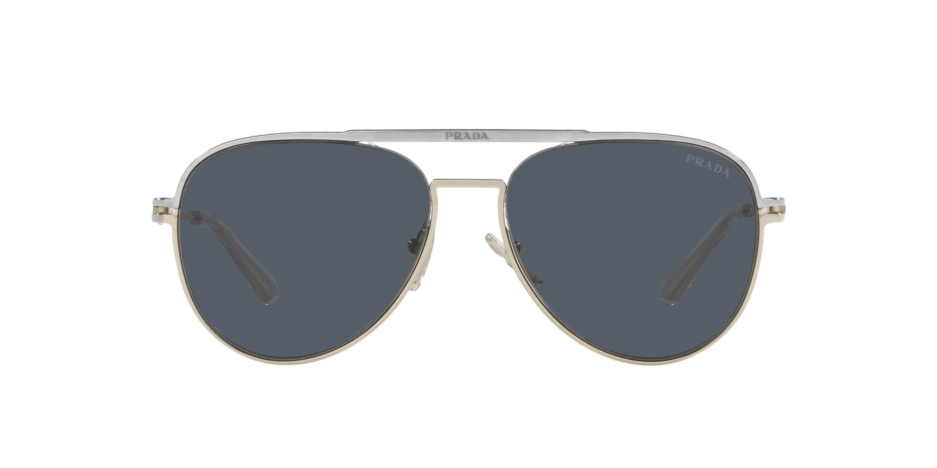 Prada 0PR 54ZS Sunglass Gold Male Full Metal Sunglass — Gold frame — view 2