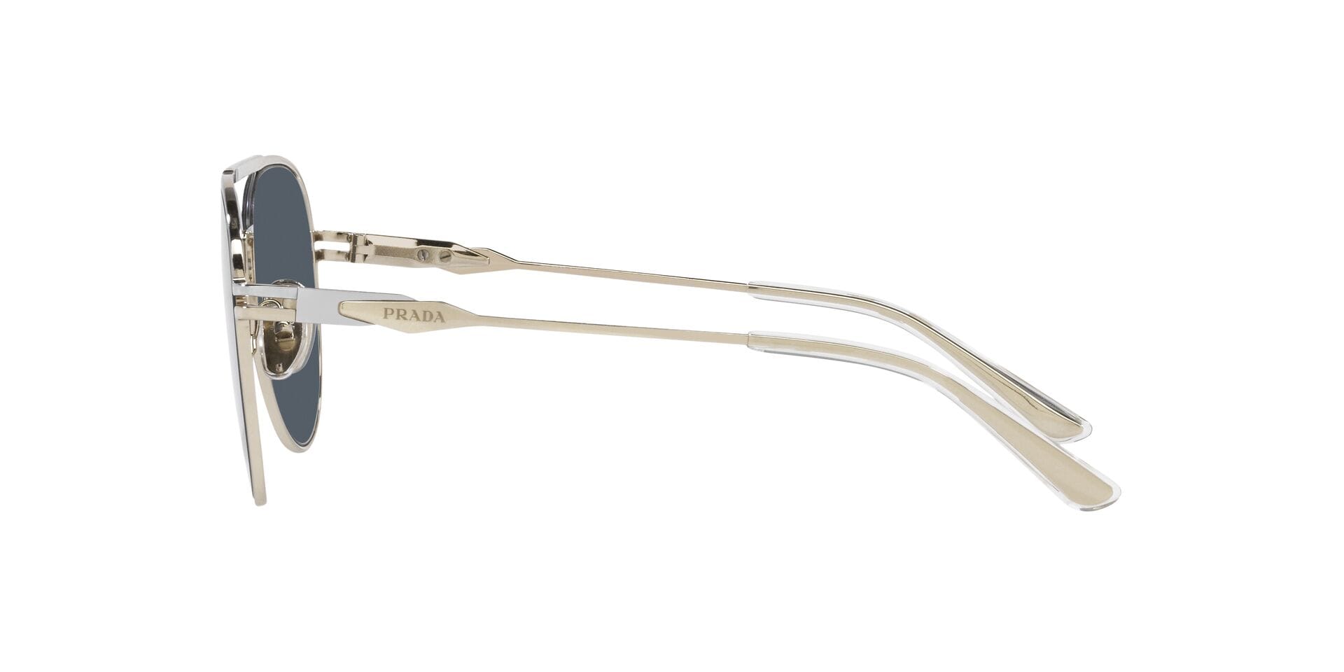 Prada 0PR 54ZS Sunglass Gold Male Full Metal Sunglass — Gold frame — view 3