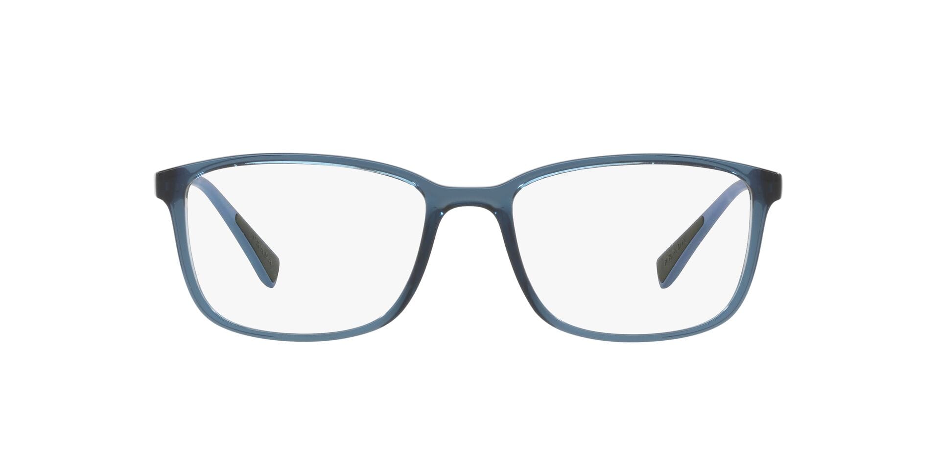 Prada 0PS 04IV Frame Transparent Blue Male Full Shell Frame — Transparent Blue frame — view 2