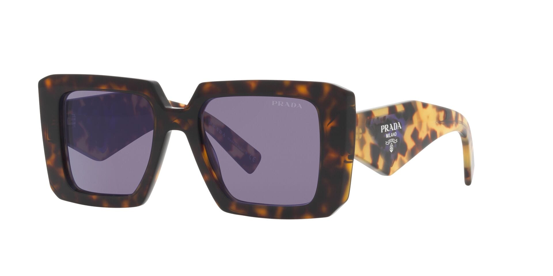 Prada 0PR 23YS Sunglass Tortoise Female Full Shell — Tortoise frame