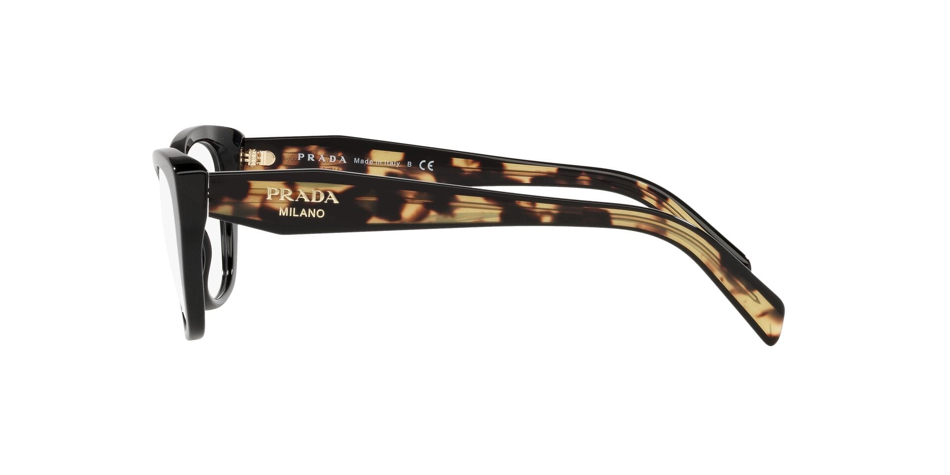 Prada 0PR 19WV Frame Black Female Full Shell Frame — Black frame — view 3