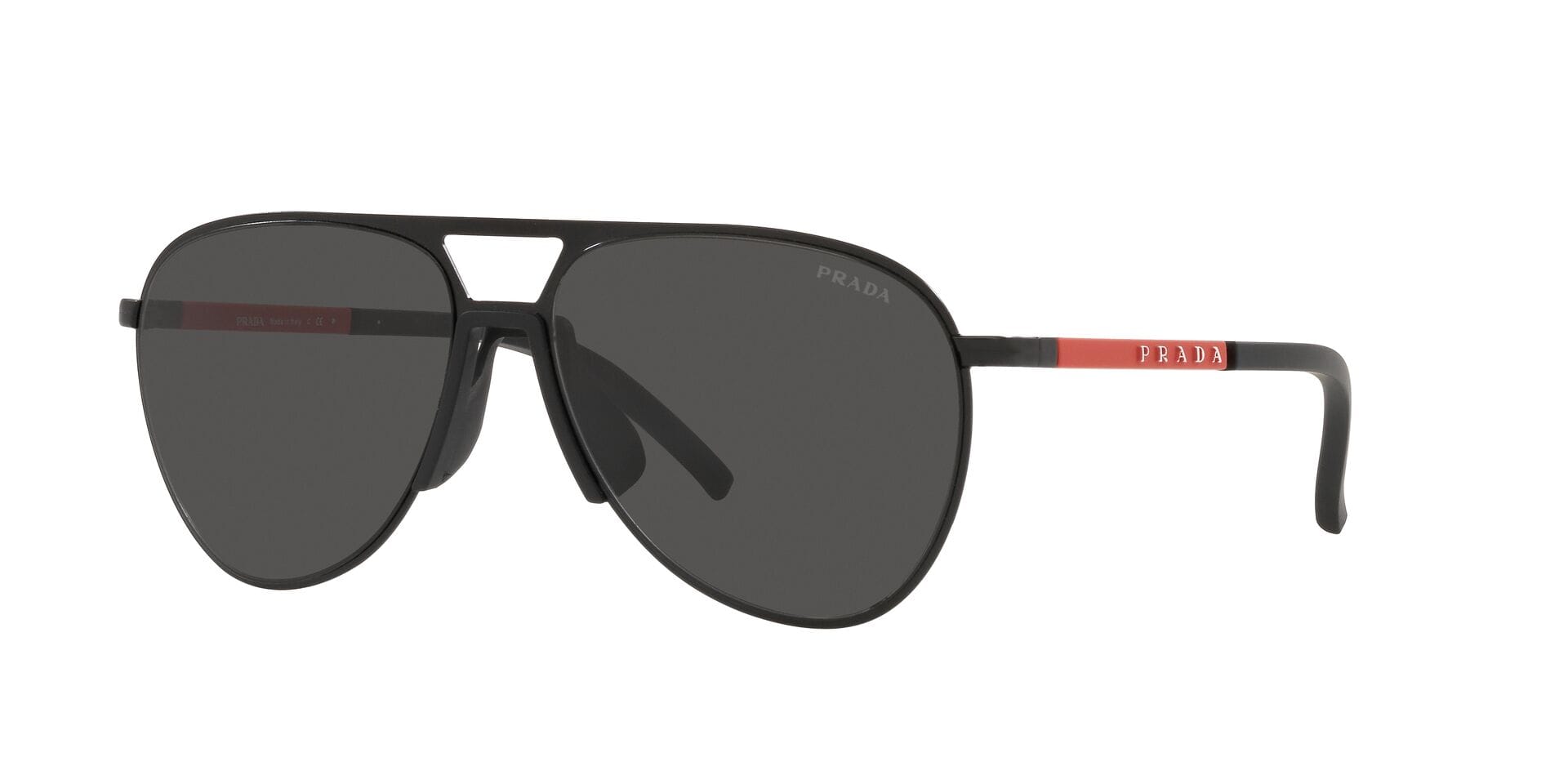 Prada 0PS 51XS Sunglass Matt Black Male Full Metal with Shel — Matt Black frame