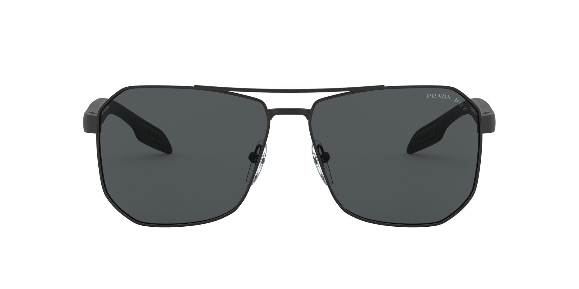 Prada 0PS 51VS Sunglass Black Male Full Shell Sunglass — Black frame — view 2