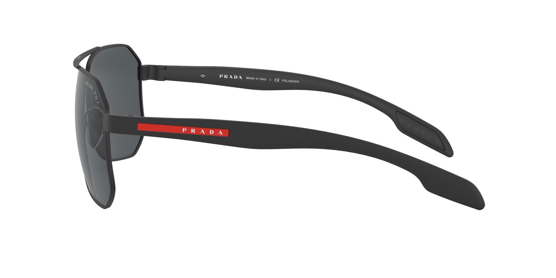 Prada 0PS 51VS Sunglass Black Male Full Shell Sunglass — Black frame — view 3