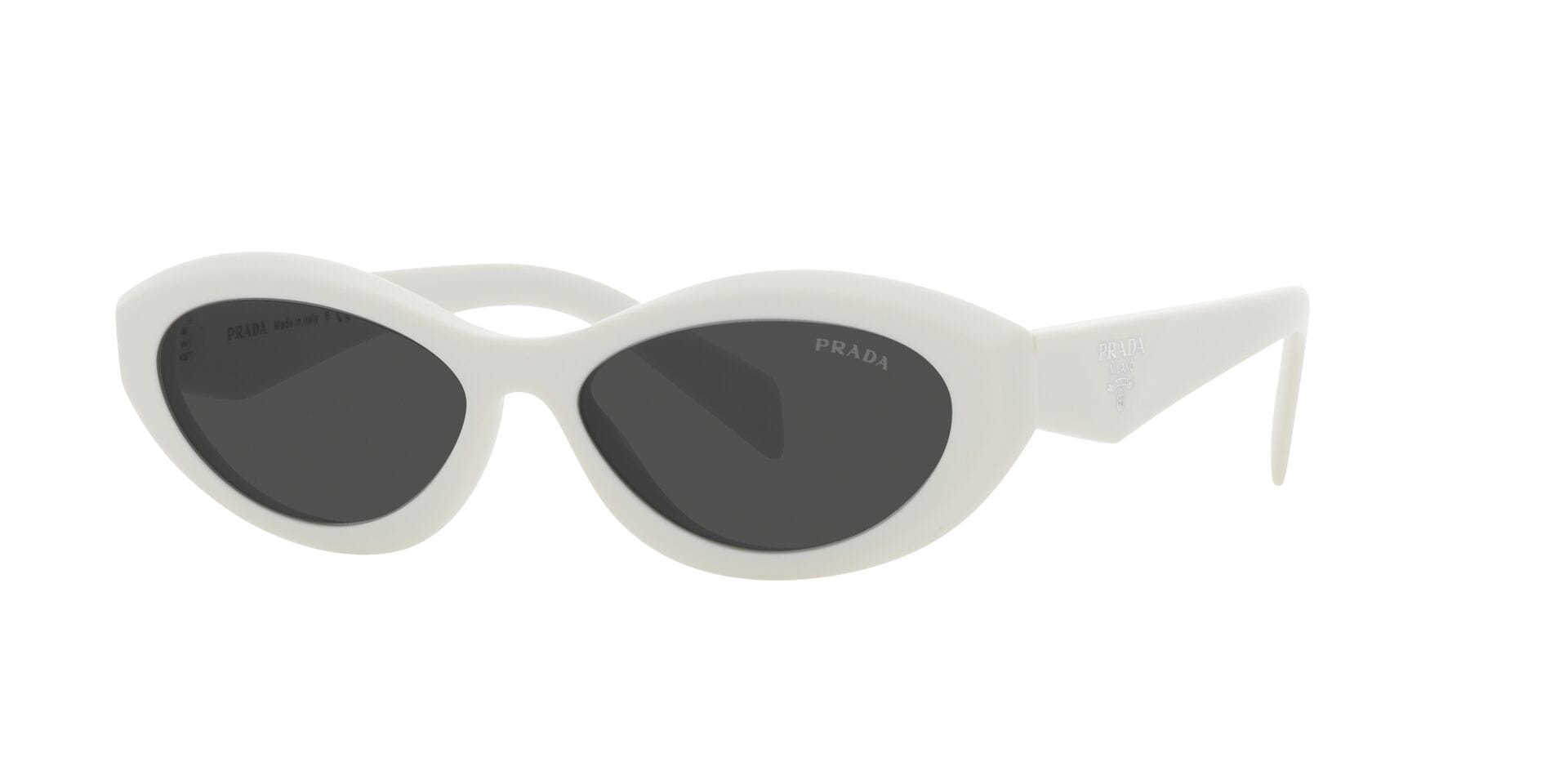 Prada 0PR 26ZS Sunglass White Female Full Shell — White frame