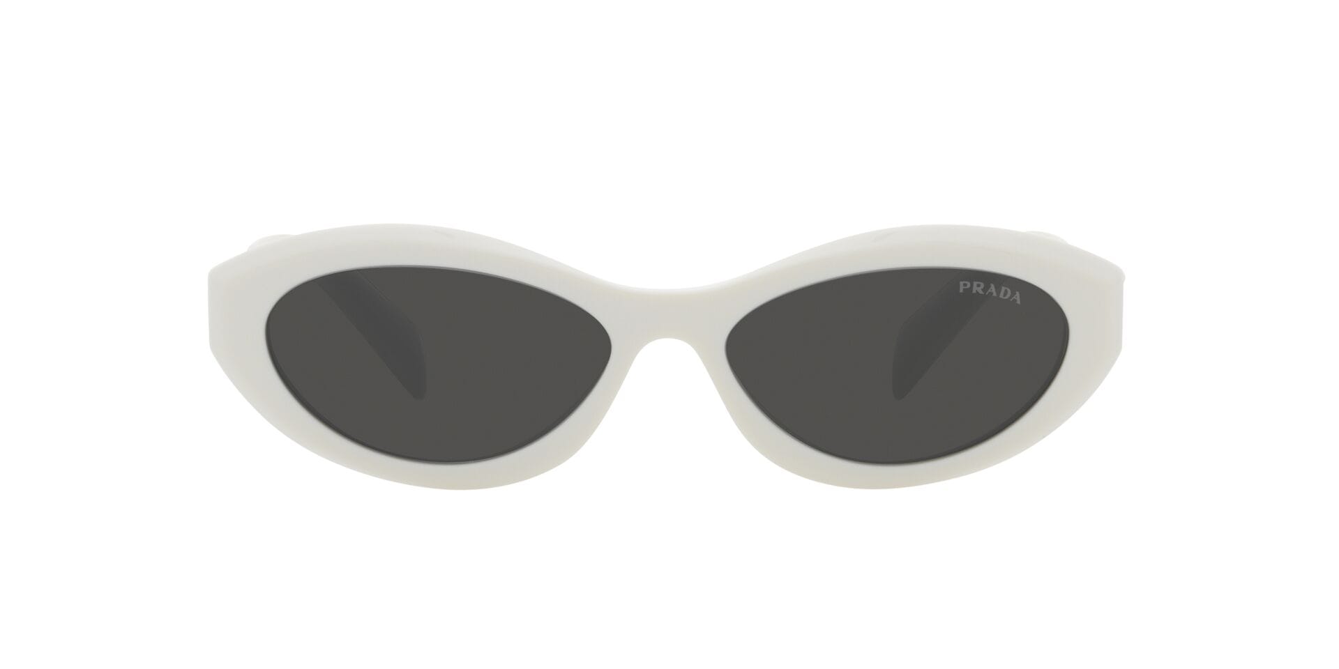 Prada 0PR 26ZS Sunglass White Female Full Shell Sunglass — White frame — view 2