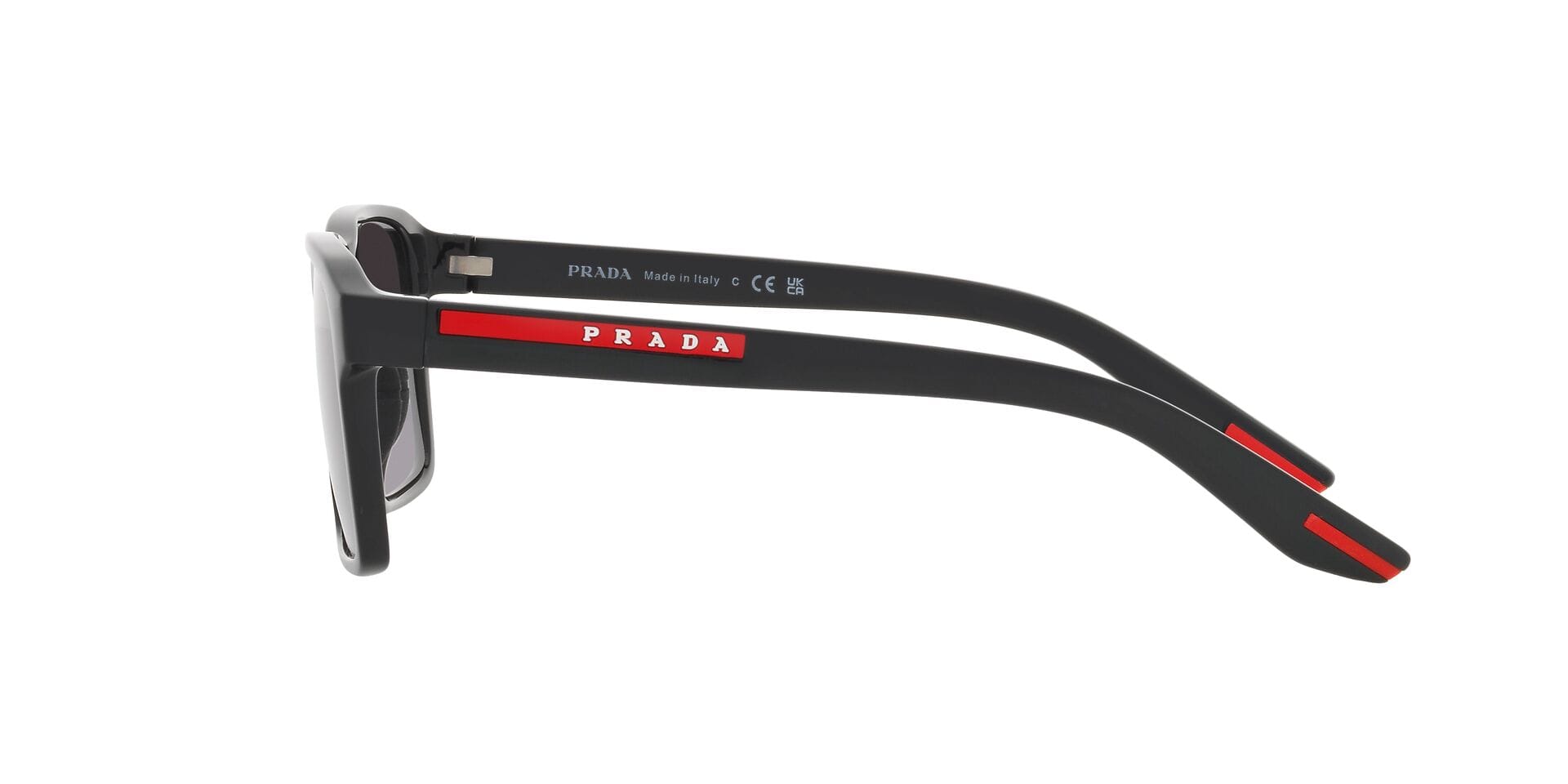 Prada 0PS 05YS Sunglass Black Male Full Shell Sunglass — Black frame — view 3