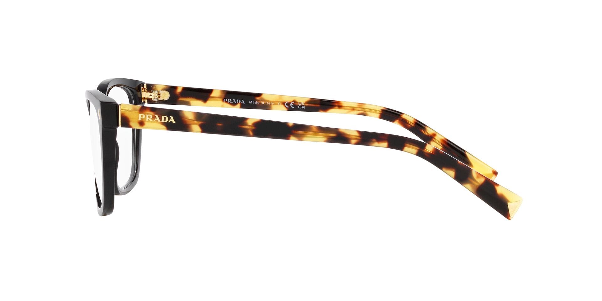 Prada 0PR 15ZV Frame Black Female Shell Frame — Black frame — view 3