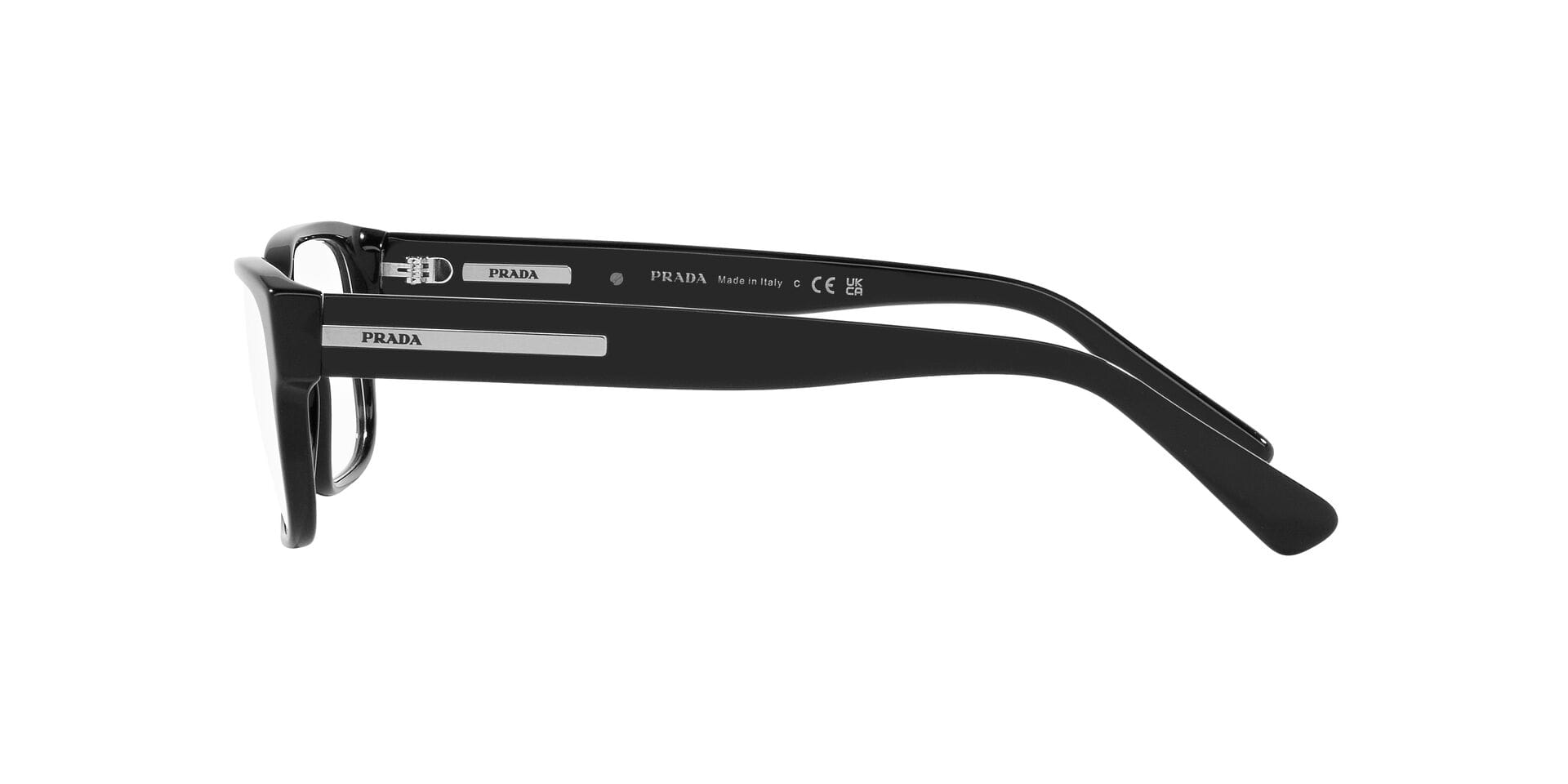 Prada 0PR 18ZV Frame Black Male Full Shell Frame — Black frame — view 3