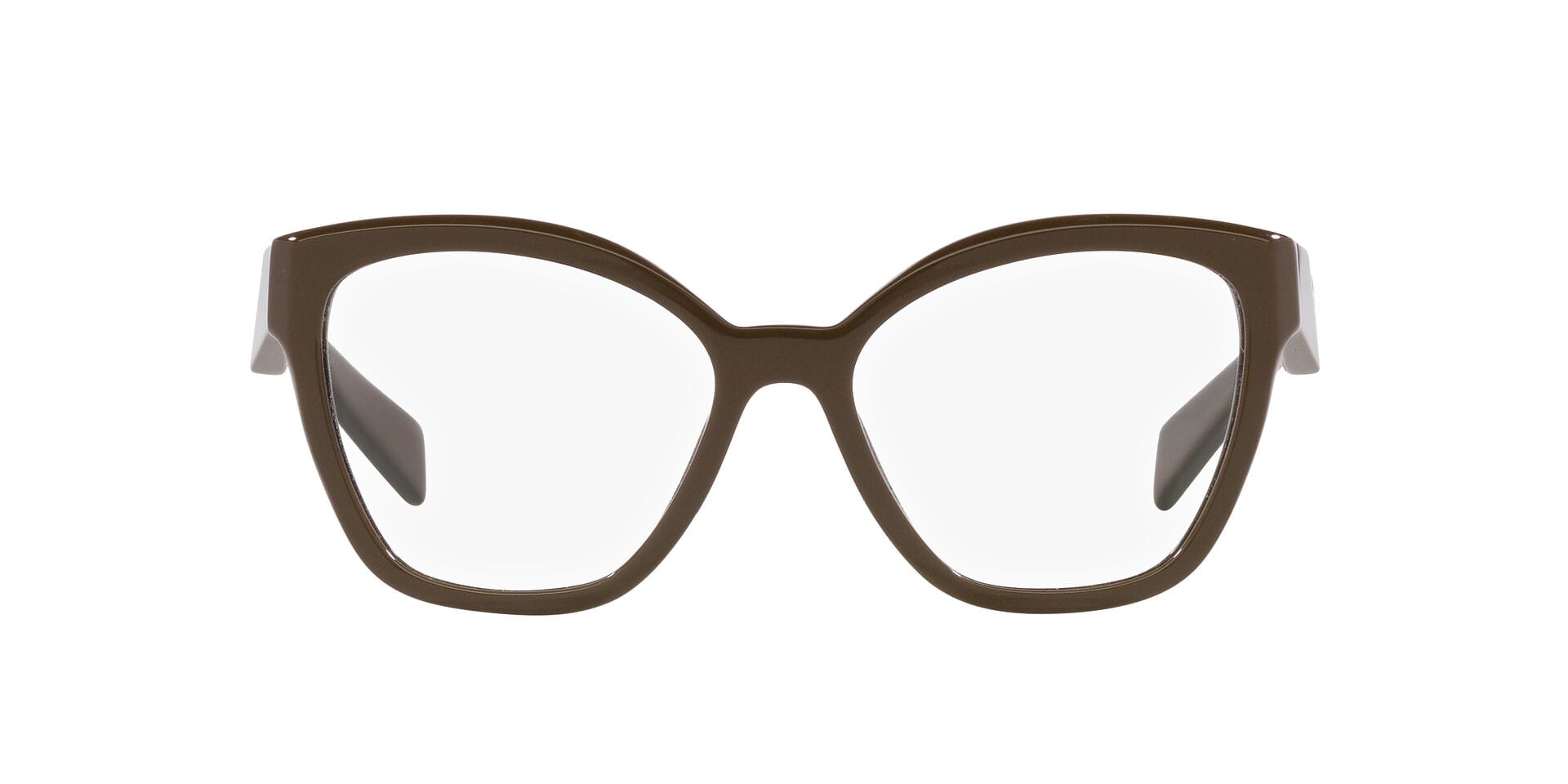 Prada 0PR 20ZV Frame Brown Female Full Shell Frame — Brown frame — view 2