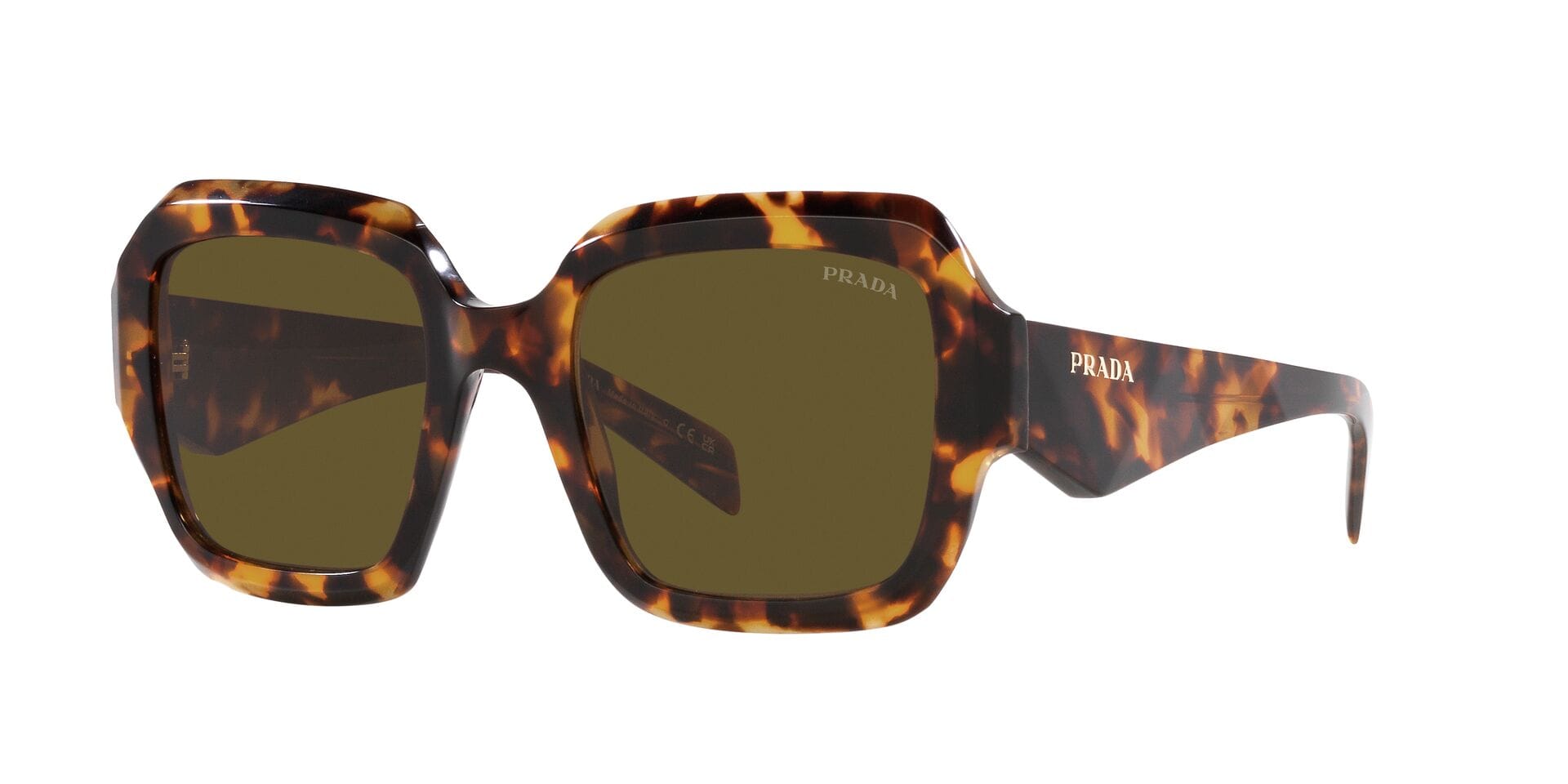 Prada 0PR 28ZS Sunglass Havana Female Full Shell — Havana frame