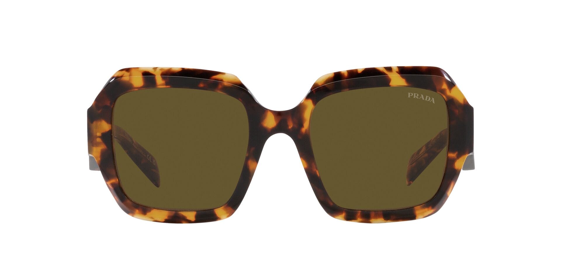 Prada 0PR 28ZS Sunglass Havana Female Full Shell Sunglass — Havana frame — view 2