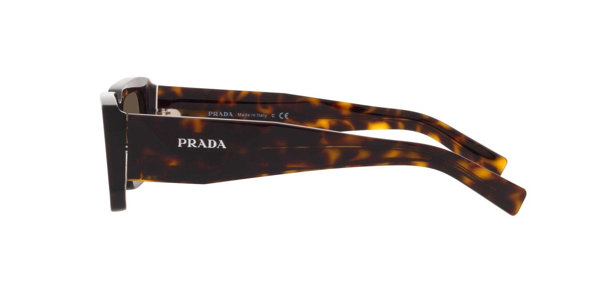 Prada 0PR 06YS Sunglass Havana Male Full Shell Sunglass — Havana frame — view 3