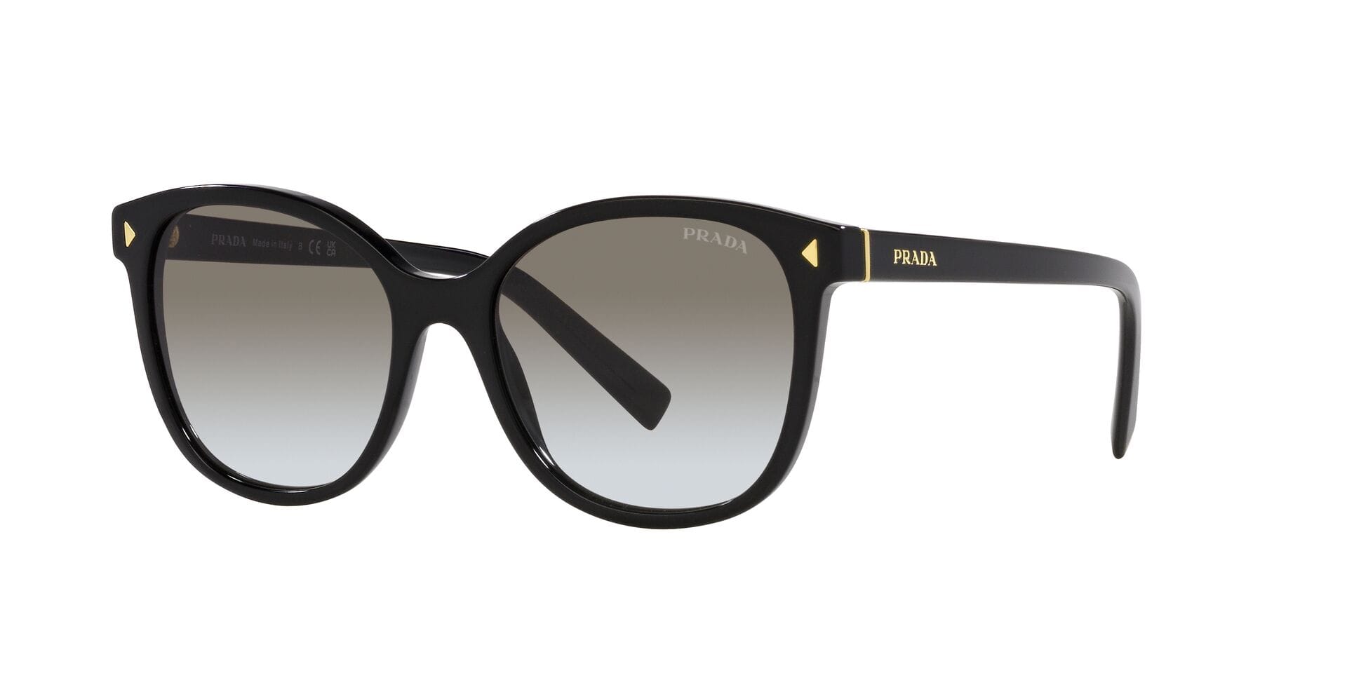 Prada 0PR22ZS Sunglass Black Female Full Shell — Black frame