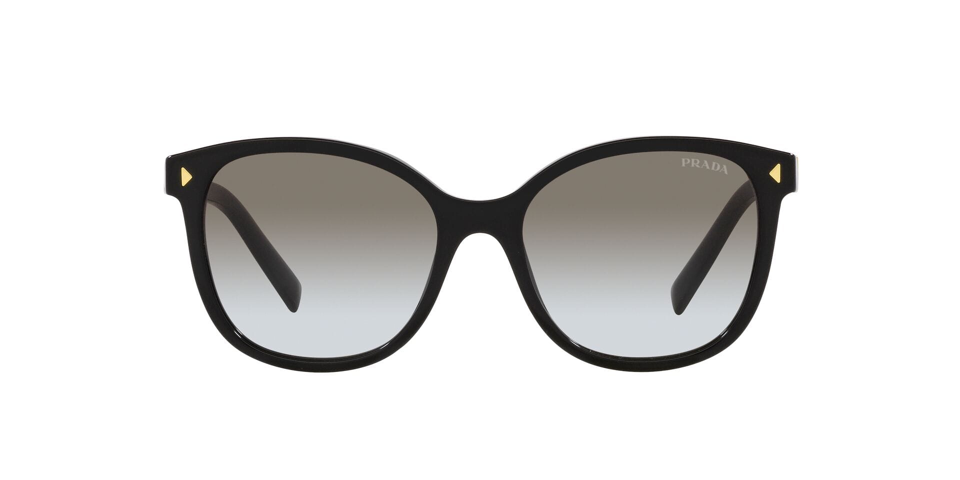 Prada 0PR22ZS Sunglass Black Female Full Shell Sunglass — Black frame — view 2