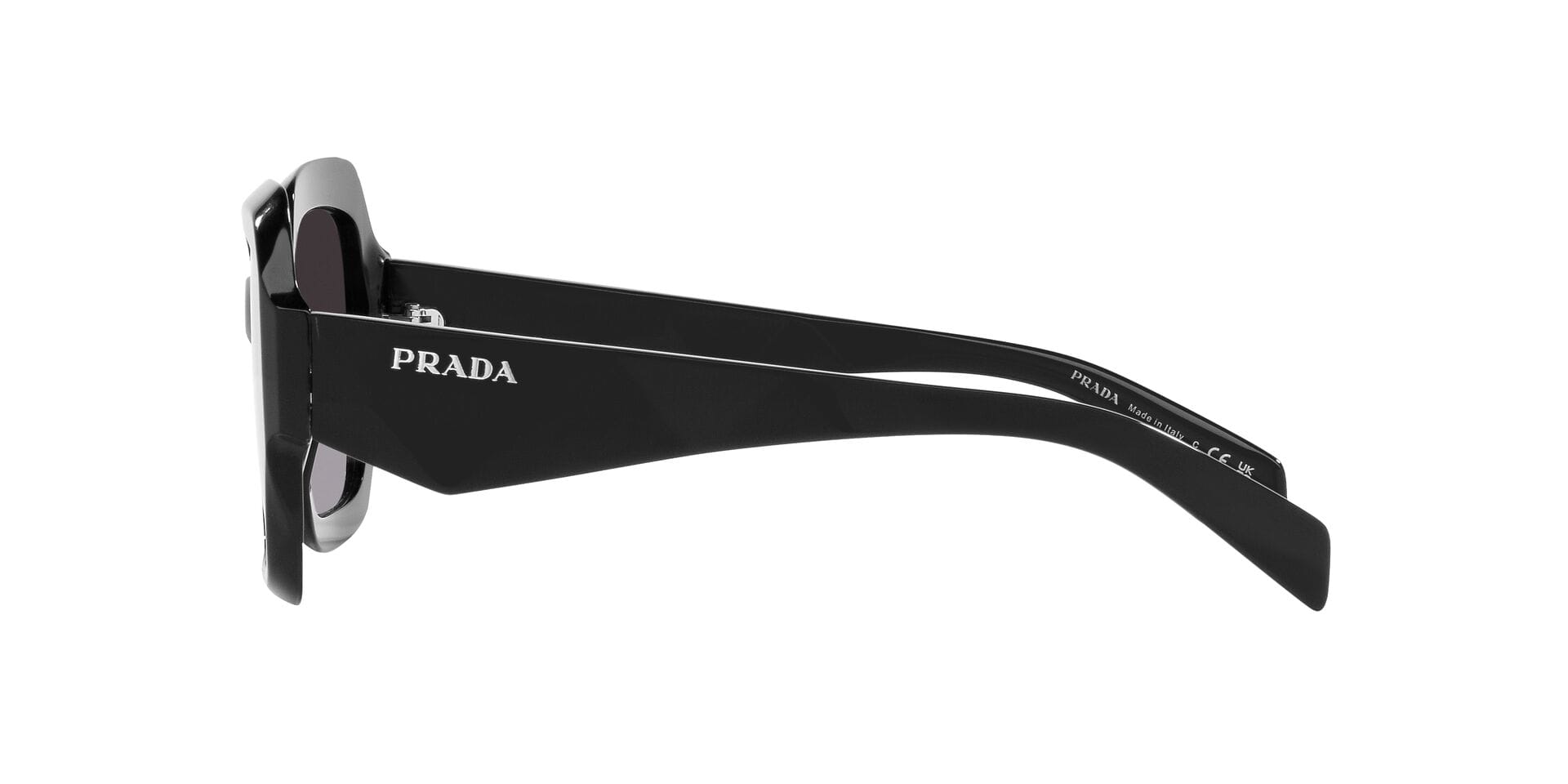 Prada 0PR28ZS Sunglass Black Female Full Shell Sunglass — view 3