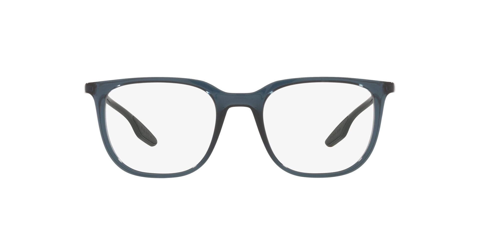 Prada 0PS01OV Frame Transparent Blue Male Full Shell Frame — Transparent Blue frame — view 2
