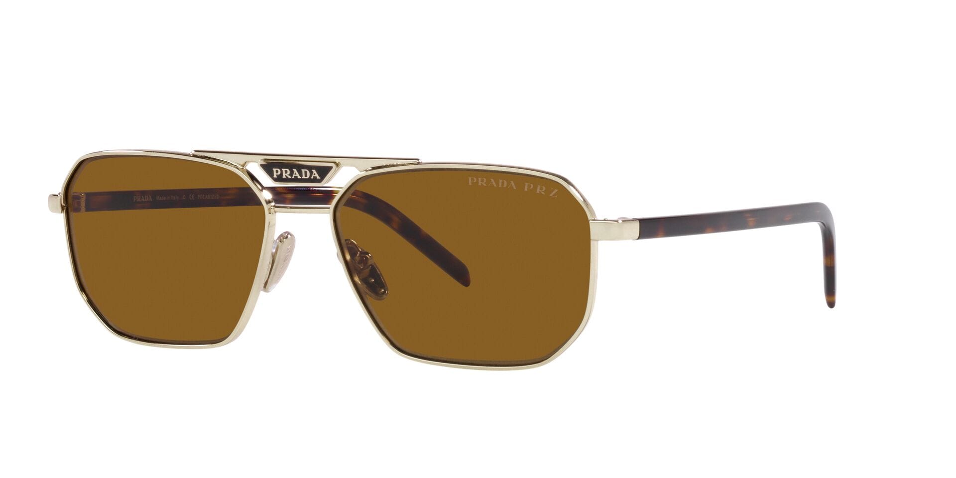 Prada 0PR58YS Sunglass Gold Male Full Shell — Gold frame