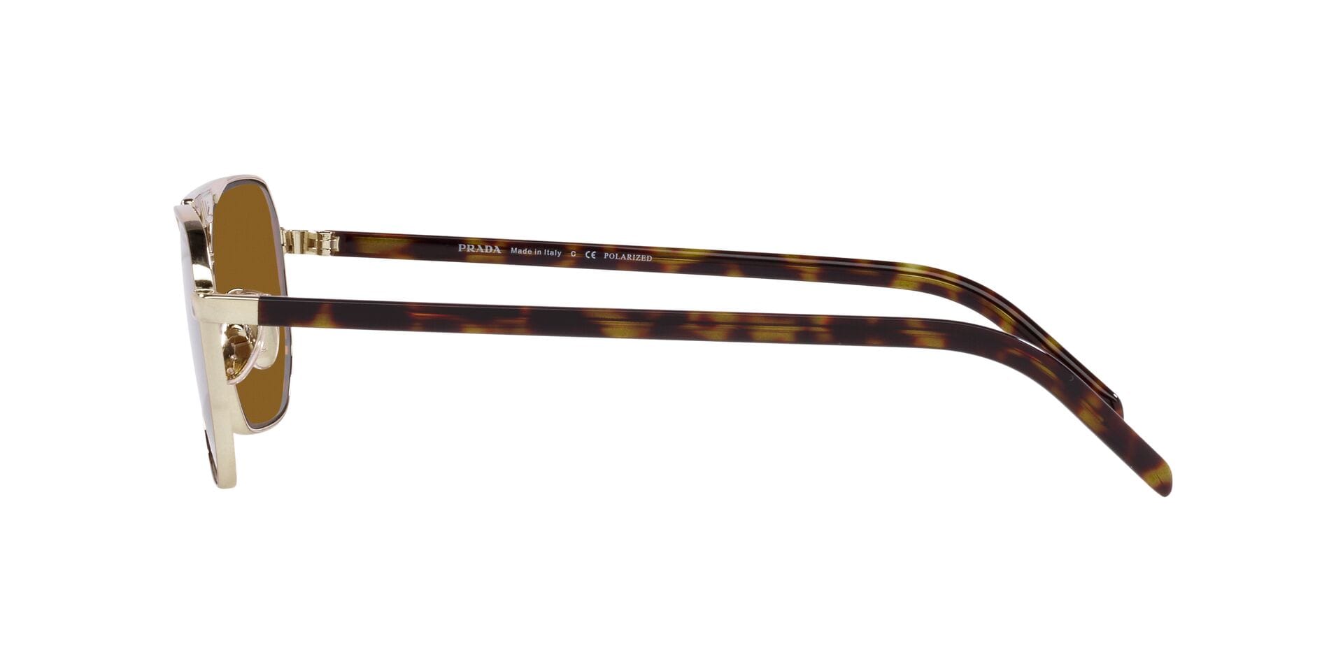 Prada 0PR58YS Sunglass Gold Male Full Shell Sunglass — Gold frame — view 3