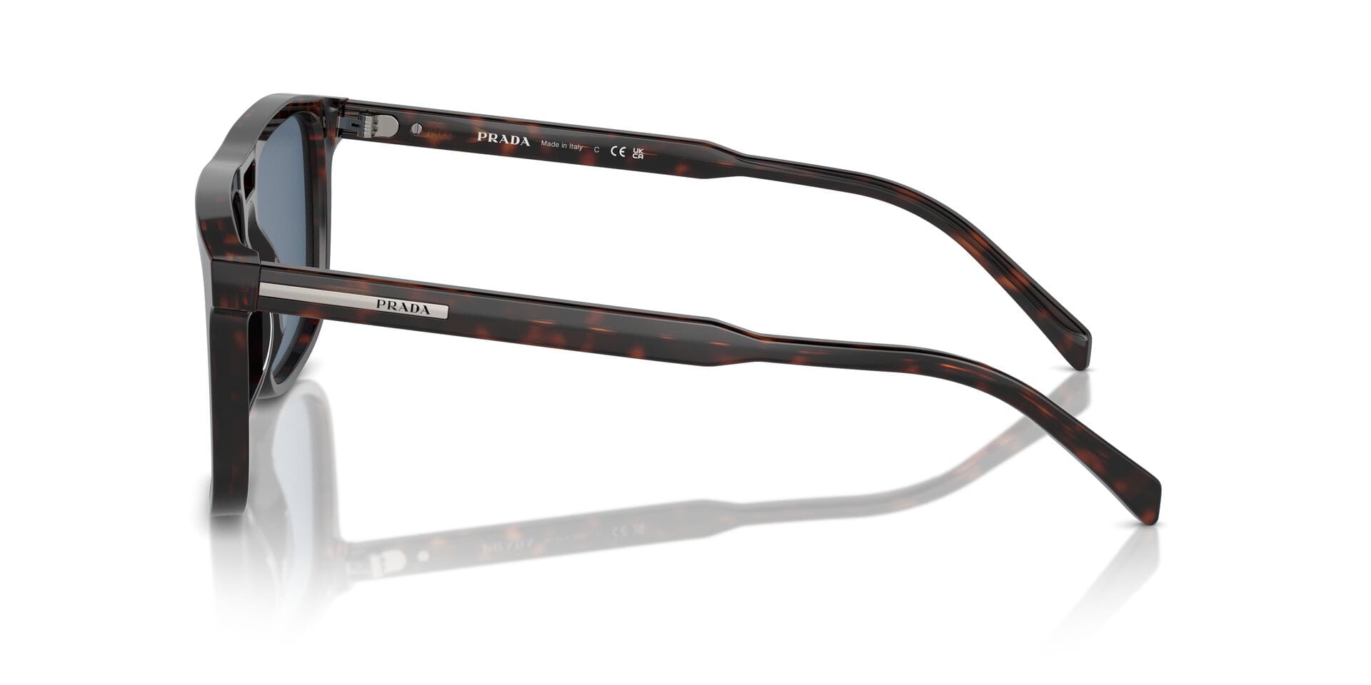 Prada 0PR A22S Sunglass Tortoise Male Full Shell Sunglass — Tortoise frame — view 3