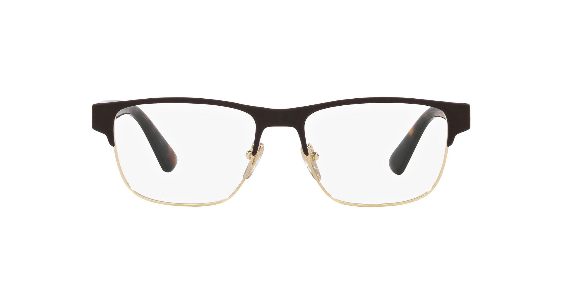 Prada 0PR57ZV Frame Matt Brown Male Full Shell Frame — Matt Brown frame — view 2