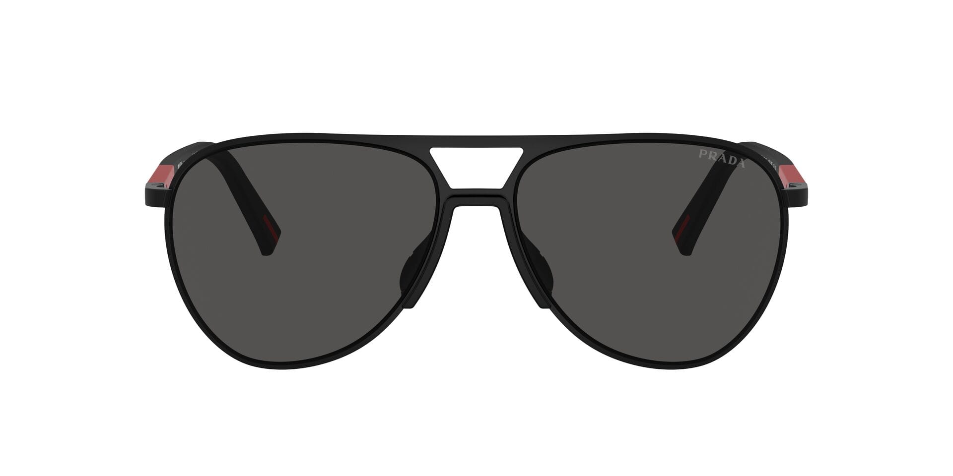 Prada 0PS53ZS Sunglass Matt Black Male Full Rubber Sunglass — Matt Black frame — view 2