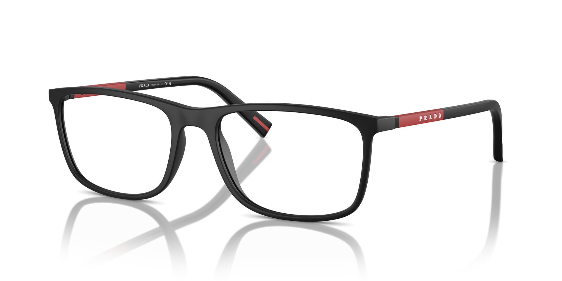 Prada 0PS03QV Frame Matt Black Male Full Rubber — Matt Black frame